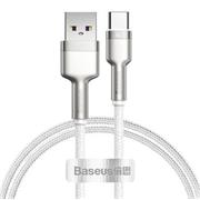 Baseus Cafule Metal Series Datový Kabel USB-A - USB-C 66W 1m White