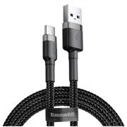 Baseus CATKLF-BG1 Cafule Kabel USB-C 3A 1m Grey/Black