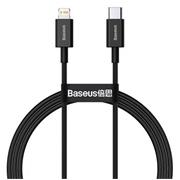 Baseus CATLYS-A01 Superior Fast Charging Datový Kabel USB-C to Lightning  20W 1m Black