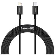 Baseus CATLYS-C01 Superior Fast Charging Datový Kabel USB-C to Lightning 20W 2m Black