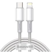 Baseus High Density Braided Series Fast Charging Datový Kabel USB-C - Lightning 20W 2m White