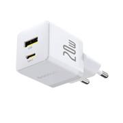 Baseus Palm Fast Nabíječka USB-A + USB-C 20W White