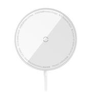 Baseus Simple Mini3 Magnetická Bezdrátová Nabíječka 15W White
