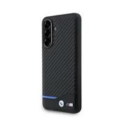BMW M PU Carbon Blue Line Zadní Kryt pro Samsung Galaxy A56 Black