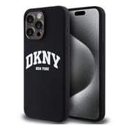 DKNY Liquid Silicone Arch Logo MagSafe Zadní Kryt pro iPhone 12/12 Pro Black