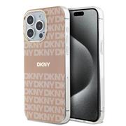 DKNY PC/TPU Repeat Pattern Tonal Stripe Magsafe Zadní Kryt pro iPhone 15 Pro Max Pink