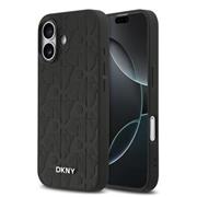 DKNY PU Leather Grid Pattern Magsafe Zadní Kryt pro iPhone 17 Black