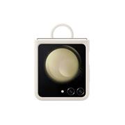 EF-PF731TUE Samsung Silikonový Kryt s Kroužkem pro Galaxy Z Flip 5 Cream