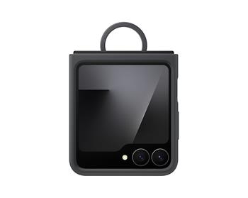 EF-PF741TBE Samsung Silikonový Kryt s Kroužkem pro Galaxy Z Flip 7 FE Black