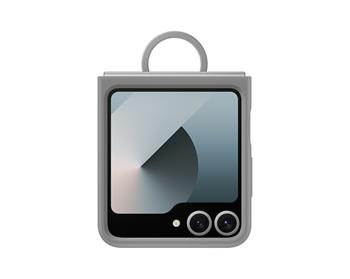 EF-PF741TJE Samsung Silikonový Kryt s Kroužkem pro Galaxy Z Flip 6/7 FE Gray
