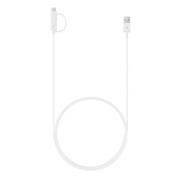 EP-DG930DWE Samsung Combo microUSB Datový Kabel s redukcí USB-C 1.5m White (Bulk)