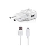 EP-TA200EWE + ECB-DU4EWE Samsung 15W Cestovní nabíječka + microUSB Datový Kabel White (OOB Bulk)