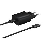 EP-TA800EBE + EP-DA705BBE Samsung 25W Cestovní nabíječka + USB-C/USB-C Datový Kabel Black (OOB Bulk)