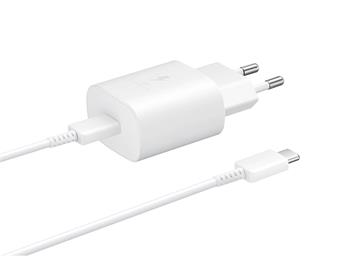 EP-TA800XWE Samsung 25W Cestovní nabíječka + USB-C Datový Kabel White