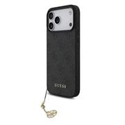 Guess 4G Charm MagSafe Zadní Kryt pro iPhone 17 Pro Max Tone on Tone Grey