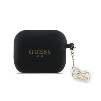 Guess 4G Charm Silikonové Pouzdro pro AirPods Pro 3 Black