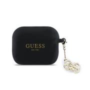 Guess 4G Charm Silikonové Pouzdro pro AirPods Pro 3 Black
