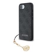 Guess 4G Charm Zadní Kryt pro iPhone 16e/17e Tone on Tone Grey