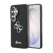 Guess IML 4G Script Metal Logo Zadní Kryt pro Samsung Galaxy 26 Ultra Black