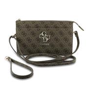 Guess PU 4G Metal Logo Kabelka na Telefon Brown