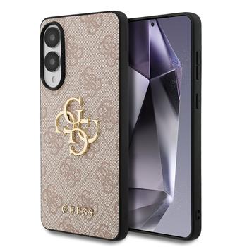 Guess PU 4G Metal Logo Zadní Kryt pro Samsung Galaxy S25 Edge Pink