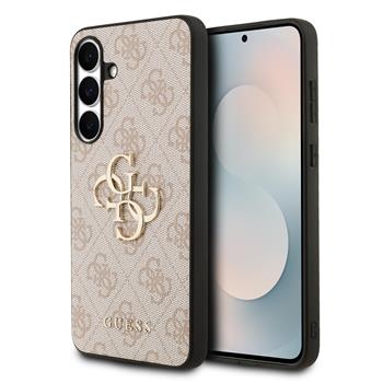 Guess PU 4G Metal Logo Zadní Kryt pro Samsung Galaxy S25 FE Pink