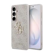 Guess PU 4G Metal Logo Zadní Kryt pro Samsung Galaxy S26+ Pink