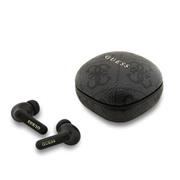 Guess PU 4G Script Logo ENC TWS Bezdrátová Sluchátka Black