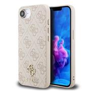 Guess PU 4G Small Metal Logo MagSafe Zadní Kryt pro iPhone 16e Pink