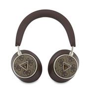 Guess PU 4G Triangle Logo ENC Bezdrátová Sluchátka Brown
