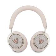 Guess PU 4G Triangle Logo ENC Bezdrátová Sluchátka Pink