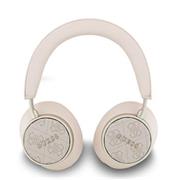 Guess PU Leather 4G Classic Logo ENC Bezdrátová Sluchátka Pink