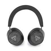 Guess PU Leather 4G Triangle Logo ENC Bezdrátová Sluchátka Black