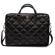 Guess PU Quilted 4G Metal Logo Taška na Notebook 15/16" Black