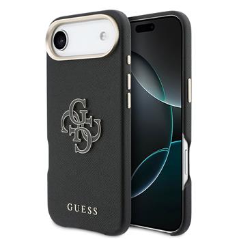 Guess PU Resin Logo Zadní Kryt pro iPhone Air Black