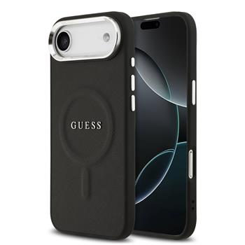 Guess PU Saffiano MagSafe Zadní Kryt pro iPhone 17 Air Black