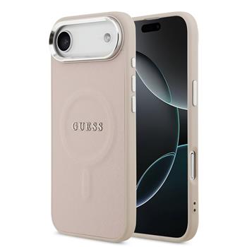 Guess PU Saffiano MagSafe Zadní Kryt pro iPhone 17 Air Pink