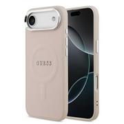 Guess PU Saffiano MagSafe Zadní Kryt pro iPhone 17 Air Pink