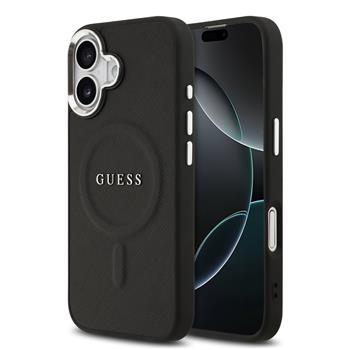 Guess PU Saffiano MagSafe Zadní Kryt pro iPhone 17 Black