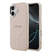 Guess PU Saffiano MagSafe Zadní Kryt pro iPhone 17 Pink