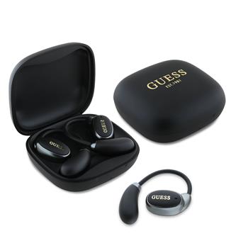 Guess Satin Classic Logo OWS Bezdrátová Sluchátka Black