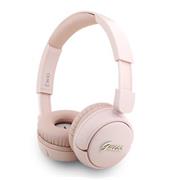 Guess Script Metal Logo Bezdrátová Sluchátka Pink