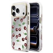 Guess TPU Glitter Cherry MagSafe Zadní Kryt pro iPhone 17 Pro