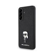 Karl Lagerfeld Fixed Glitter Metal Ikonik Zadní Kryt pro Samsung Galaxy A56 Black