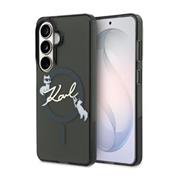 Karl Lagerfeld IML Choupette Karl Script Logo Magnetic Zadní Kryt pro Samsung Galaxy S26 Black