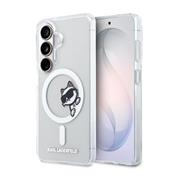 Karl Lagerfeld IML Choupette Peekaboo Logo Magnetic Zadní Kryt pro Samsung Galaxy S26 Transparent