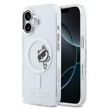 Karl Lagerfeld IML Choupette Peekaboo MagSafe Zadní Kryt pro iPhone 17 Transparent