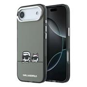 Karl Lagerfeld IML K&CH Heads Logo MagSafe Zadní Kryt pro iPhone Air Black