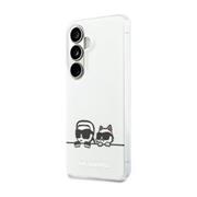 Karl Lagerfeld IML K&CH Peekaboo Logo Magnetic Zadní Kryt pro Samsung Galaxy S26+ White
