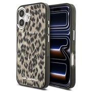 Karl Lagerfeld IML Leopard MagSafe Zadní Kryt pro iPhone 17 Brown